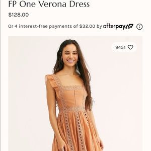 Free people Verona Dress **BRAND NEW**